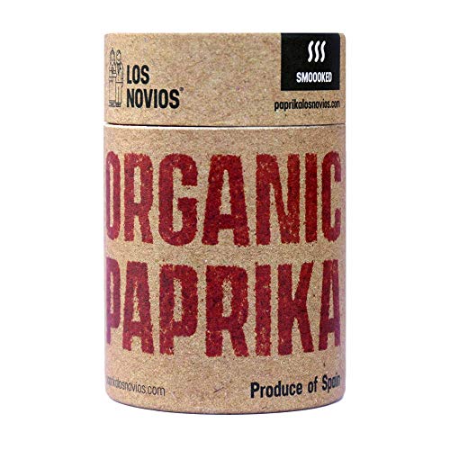 Pimentón Ecológico Ahumado 60 g - Paprika BIO Los Novios Organic Gourmet: cultivado y envasado en España (ES-ECO-024) (Ahumado)