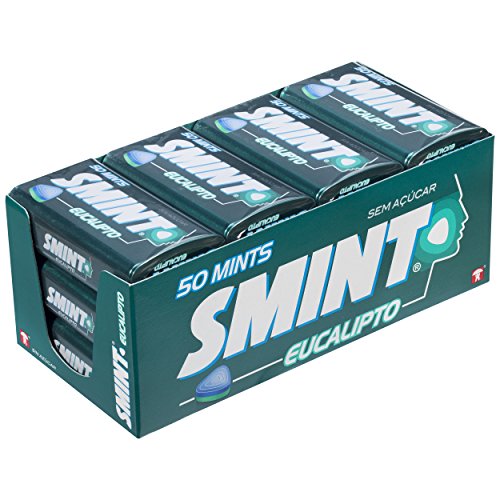 Smint Tin Eucalipto, Caramelo Comprimido Sin Azúcar - 12 unidades de 35 gr. (Total 420 gr.)