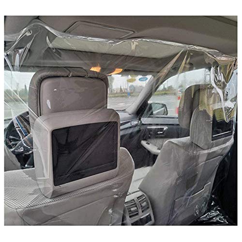 ASZX Escudo Protector para automóvil, Protector Transparente para toser y estornudar, Cubierta de película de Aislamiento automotriz Envolvente Completa, Pantalla de partición de Taxi,1.4 * 1.8m