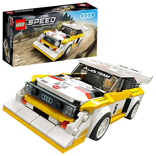LEGO 76897 Speed Champions 1985 Audi Sport Quattro S1, Maqueta de Coche de Carreras de Juguete para Niños 7 Años