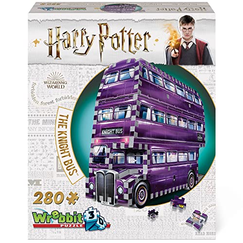 Wrebbit 3D-El Autobús Noctámbulo Harry Potter Juguetes, Color, 26 x 7 x 19 cm (Red String W3D-0507)