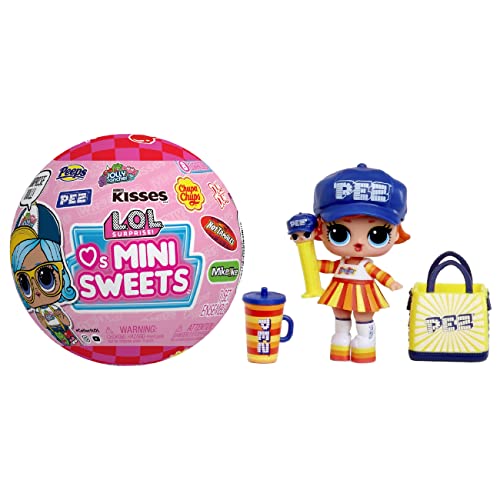 LOL Surprise Loves Mini Sweets - SURTIDO - 8 sorpresas -8 accesorios y muñecas con tema de caramelo en un embalaje de bola de papel - Para niños y coleccionistas de 4+ años