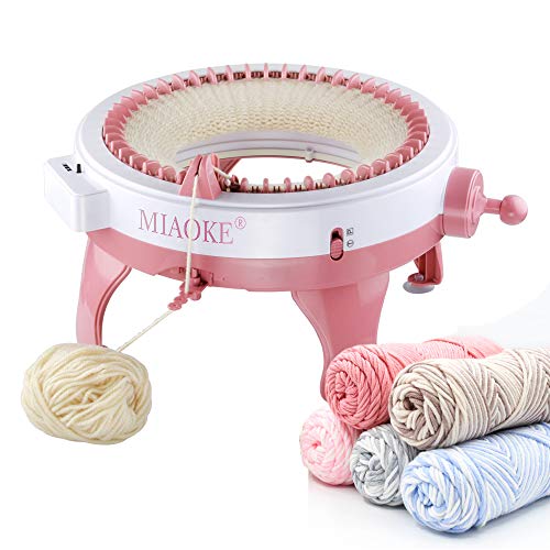 Máquina de tejer MIAOKE, máquina de agujas rotativas de 48 agujas de telar para adultos y niños, juguetes de bricolaje de gran tamaño, tejidos a mano, como sombreros, bufandas, guantes