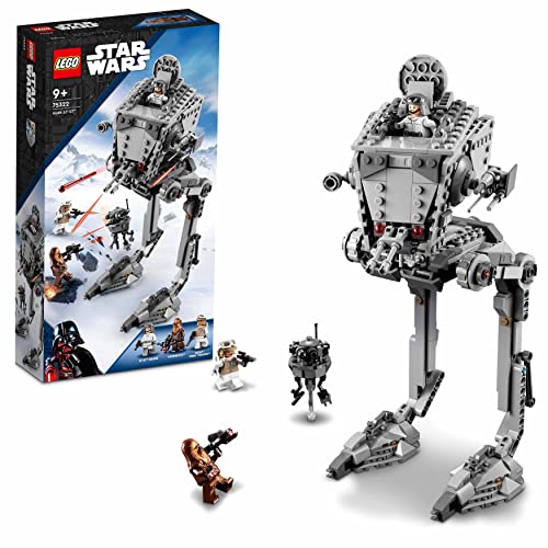 LEGO 75322 Star Wars AT-ST de Hoth, Set de Juego con Walker, Chewbacca y Figura de Droide, Juguete de El Imperio Contraataca