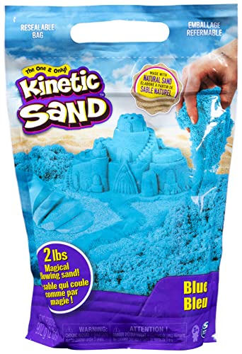 Kinetic Sand - Arena MÁGICA - 907g de Arena Azul, Verde o Morado para Mezclar, Moldear y Crear - Modelo Aleatorio - Kit Manualidades Niños - 6046035 - Juguetes Niños 3 Años +