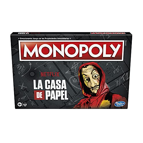 Monopoly F2725105 La casa de Papel, Juego de Mesa para Adultos y Adolescentes a Partir de 16 años, Multicolor, Tamaño único