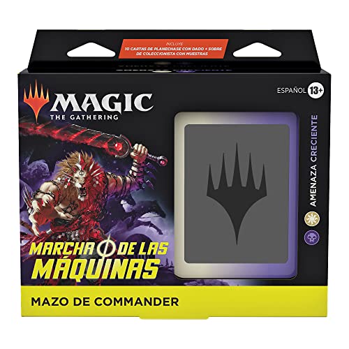 Mazo de Commander 1 de Marcha de las máquinas, de Magic: The Gathering y sobre de coleccionista con muestras (Versión en Español)