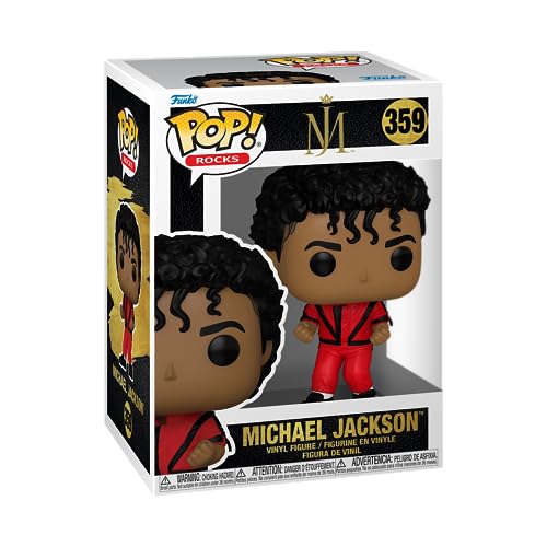 Funko Pop! Rocks: Michael Jackson - (Thriller) - Figura de Vinilo Coleccionable - Idea de Regalo - Mercancia Oficial - Juguetes para Niños y Adultos - Music Fans - Muñeco para Coleccionistas