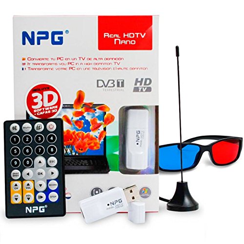Npg Tech 30E40TV-HDTV-US30D0 - Sintonizador de televisión Externo (DVB-T, USB, VGA, Direct X), Blanco