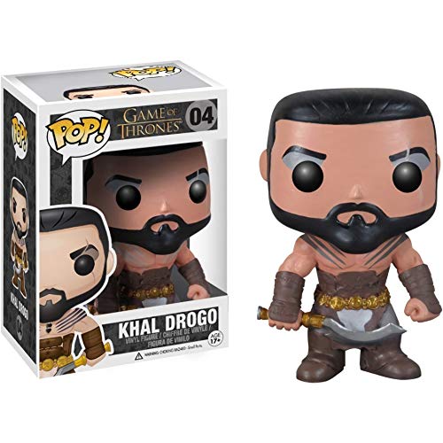 Khal Drogo: Game of Thrones x Funko POP! Vinyl Figure & 1 PET Plastic Graphical Protector Bundle [#004 / 03013 - B]