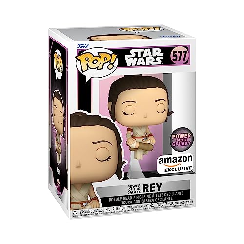 Funko Pop! Star Wars: PotG - Rey - Exclusiva Amazon - Figura de Vinilo Coleccionable - Idea de Regalo- Mercancia Oficial - Juguetes para Niños y Adultos - Movies Fans
