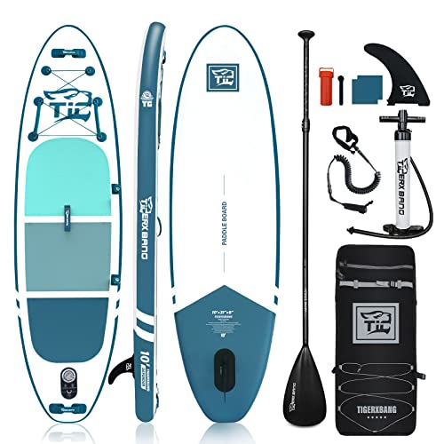 Tablas Paddle Surf Hinchable TIGERXBANG con Accesorios Premium para Tabla Sup, Tablas Paddle Surf para Adultos/Niños, Colección Defender Azul