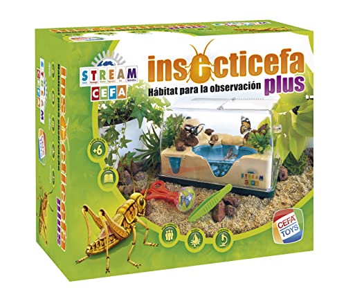 Cefa Toys- Insecticefa Plus, Hábitat Natural de Criaturas Acuáticas y Terrestres, Apto para Niños a Partir de 6 años, Color verde (21852)