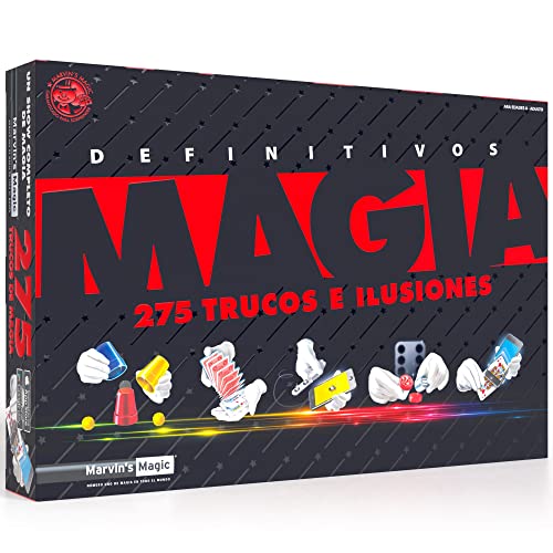 Marvin's Magic - 275 Trucos de Magia Definitivos - Set de Magia - Juguetes para Niños para Regalos de Cumpleaños y Navidad - 275 Trucos de Magia Alucinantes Incluidos - Edad 8+