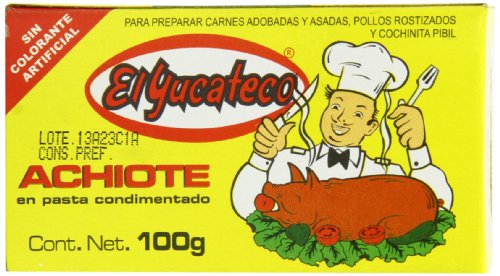 MexGrocer El Yucateco Achiote Paste 100 g (Pack of 3)