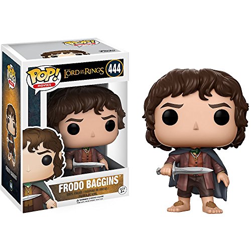 Funko Frodo Baggins: Lord of The Rings x POP! Movies Vinyl Figure & 1 POP! Compatible PET Plastic Graphical Protector Bundle [#444 / 13551 - B]