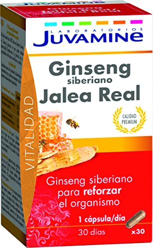 JUVAMINE - Ginseng Siberiano Jalea Real - Refuerzo y Vitalidad - 30 Cápsulas
