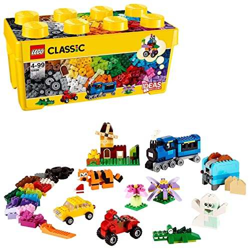 LEGO 10696 Classic Caja de Ladrillos Creativos Mediana, Regalo Educativo para Niños y Niñas a Partir de 4 Años, Juego de Construcción
