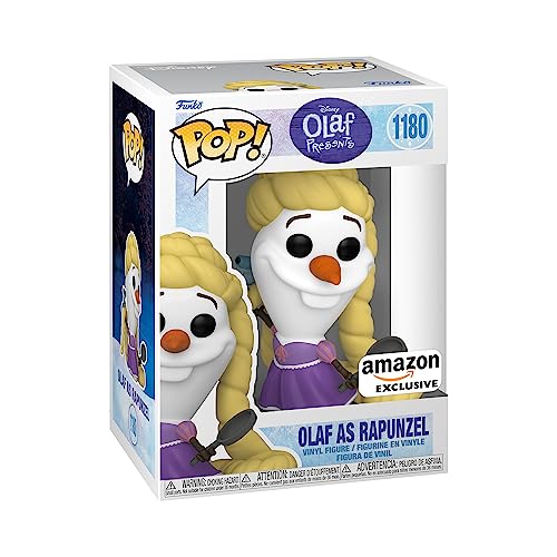 Funko Pop! Disney: Frozen - Olaf As Rapunzel - el Reino Del Hielo - Exclusiva Amazon - Figura de Vinilo Coleccionable - Idea de Regalo- Mercancia Oficial - Juguetes para Niños y Adultos - Movies Fans