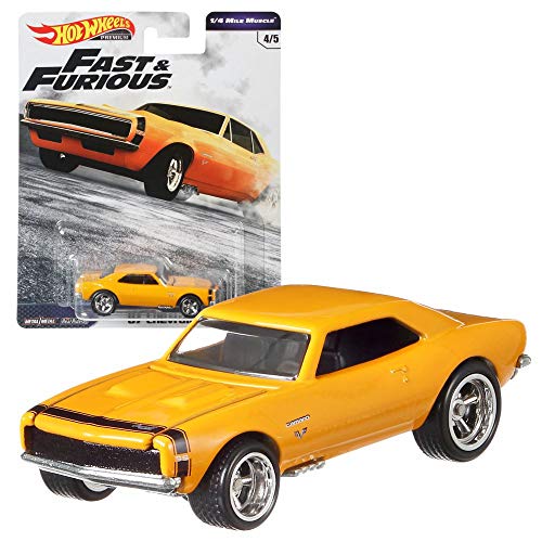 Hot Wheels Fast & Furious 1/4 Mile Muscle Premium Car Set | Coche Mattel GBW75, Vehículo:'67 Chevrolet Camaro