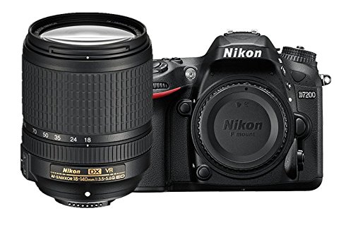 Nikon D7200 + AF-S DX NIKKOR 18-140mm f/3.5-5.6G ED VR Juego de cámara SLR 24,2 MP CMOS 6000 x 4000 Pixeles Negro - Cámara Digital (24,2 MP, 6000 x 4000 Pixeles, CMOS, 7,8X, Full HD, Negro)