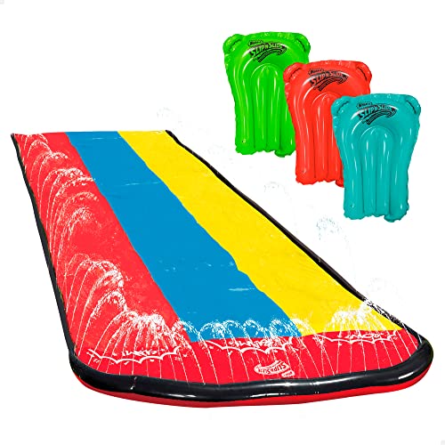 COLORBABY 47021 - Slip ‘N Slide pista deslizante de agua, medidas 4.8 m con 3 tablas de surf, juegos de agua, juguetes de exterior, juegos de piscina, juegos al aire libre para niños y niñas