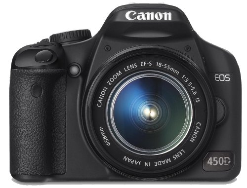 Canon EOS 450D - Cámara Réflex Digital 12.2 MP (Objetivo EF-S 18-55mm 1:3.5-5.6 IS)