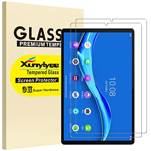 XunyLyee [2 Piezas Protector Pantalla para Lenovo Tab M10 FHD Plus 10.3', Cristal Templado Film para Lenovo Tab M10 FHD Plus 2nd Gen/Lenovo Tab K10 10.3 Pulgadas