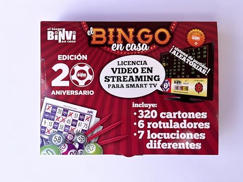 Bingo BINVI Ed. 20º Aniversario 320 cartones