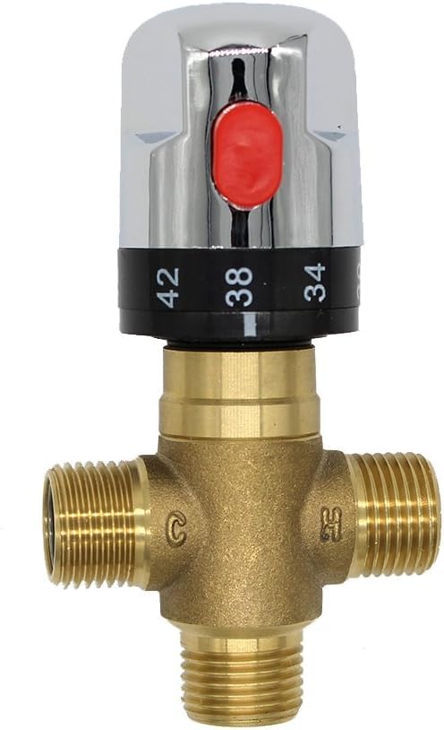 Válvula termostática - Válvula mezcladora termostática de control de temperatura del agua