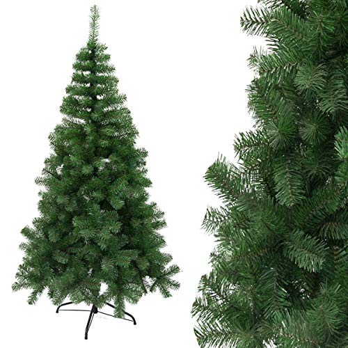 Arcoiris Árbol de Navidad Artificial Acebo, Natural Verde, Material PVC, Soporte deMetal (120CM, Arbol Navidad)