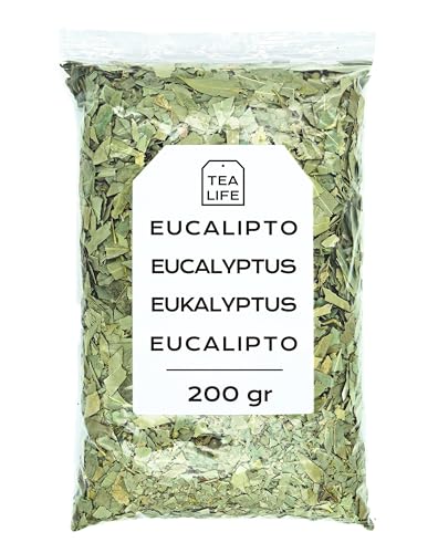 Infusion Eucalipto 200g - Eucalipto Hojas - Hojas de Eucalipto Naturales - Te de Eucalipto - Eucalipto a Granel - Rica en Minerales y Nutrientes - Propiedades Naturales (200 gr)