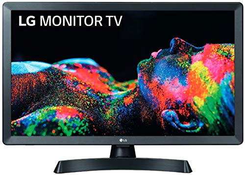 LG 24TL510S-PZ - Monitor Smart TV de 61cm (24') con pantalla LED HD (1366x768, 16:9, DVB-T2/C/S2, WiFi, Miracast, 10 W, 2xHDMI 1.4, 1xUSB 2.0, Óptica) Color Negro