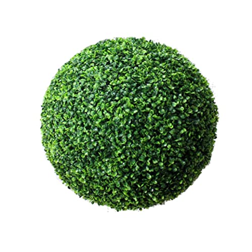 Boxball Artificial Leaf Topiary Bola Realista Artificial Plant 1 PPC Decoración de Bola de Planta Verde Verde Jardín 40 cm