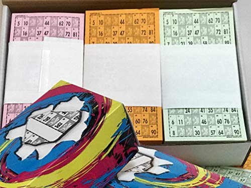 rifasybingos.com 3 Series de 3 Colores Cartones de Bingo troquelados (2700 cartones)