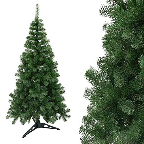 Arcoiris® Árbol de Navidad Artificial, Árbol Navidad Verde, Material PVC, el Soporte de Metal, 120cm - 210cm(Árbol de Navidad Verde) (120cm, Verde)