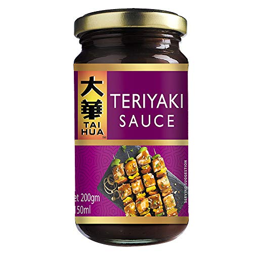 Tai Hua - Salsa Teriyaki - Perfecta para Marinar Parrilladas de Carne- Auténtica Receta Oriental - Producto de Malasia - 200 Gramos