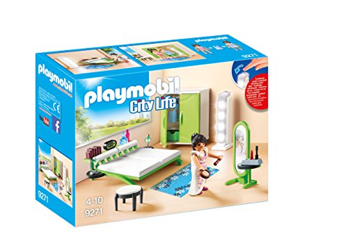 PLAYMOBIL City Life Dormitorio, a Partir de 4 Años, Multicolor, 9.2 x 18.7 x 24.8 cm (9271)