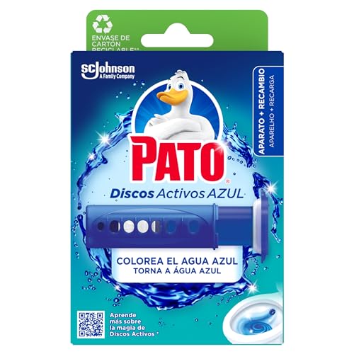 Pato® Discos Activos Coloring - Aplicador WC con Recambio (6 Discos) - Limpia y Desinfecta el Inodoro