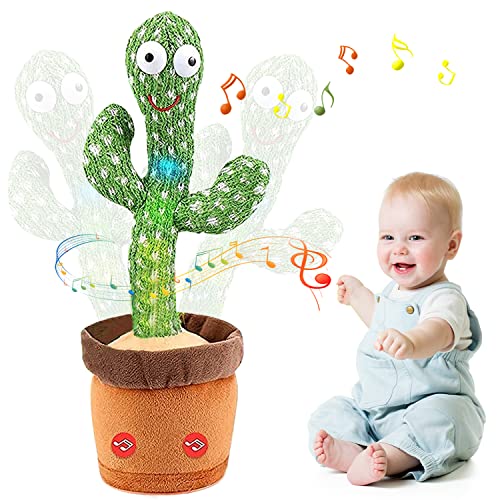 YISKY Cactus de Peluche, Cactus Dancing Toy, Divertido Canto y Baile de Cactus, Cactus Que Canta y Baila, Peluche de Cactus para Bailar, Juguete de Peluche de Cactus para Niños