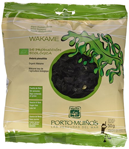 Porto Muiños - Alga Wakame Deshidratado Bio - Producción Ecológica - 50 Gramos