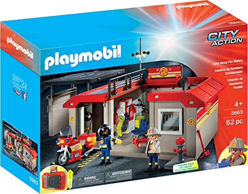 Playmobil - Take Along Fire Station Playset (5663)