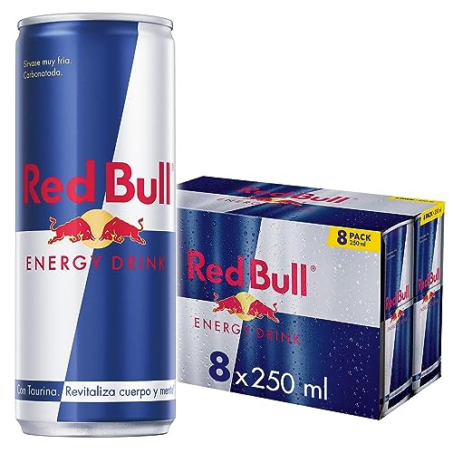 Red Bull Bebida Energética, Regular, 8 x 250ml