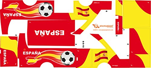Stickers Adhesivos de Playmyplanet Fútbol España Compatibles con Playmobil Bus 5106, 5025, 4419, 5603 Y 3169