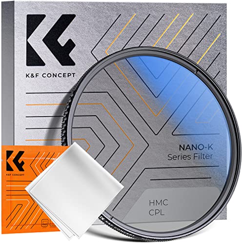K&F Concept Nano-K Filtro Polarizador Circular CPL de Vidrio óptico con Revestimiento Nano para Objetivo 67mm