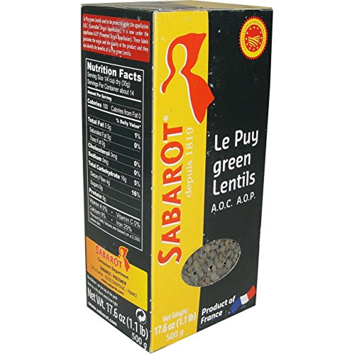 Sabarot French Green Lentils from Le Puy - 500g