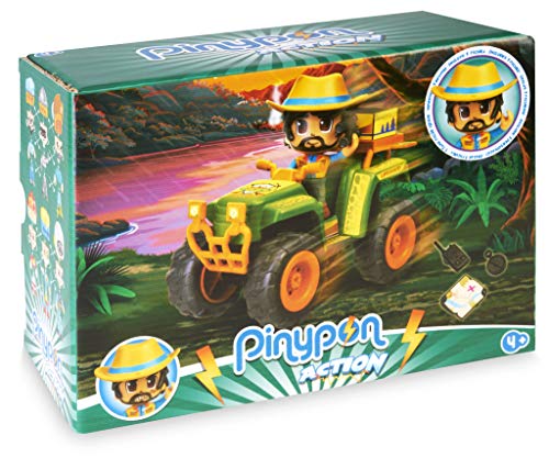 Pinypon Action Wild. Coche Quad para niños y niñas de 4 a 8 años (Famosa 700016302)