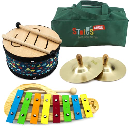 Stoie's Beats from the East - Juego de música de madera para niños pequeños - Instrumentos internacionales