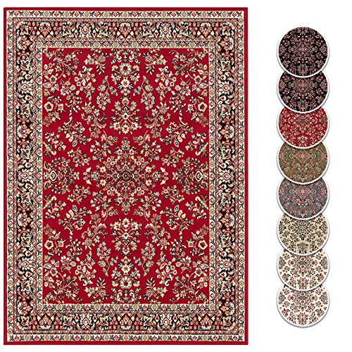 Teppich Boss Zabul - Alfombra de diseño oriental persa, color rojo, tamaño: 180 x 260 cm