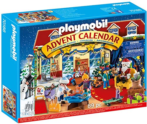 PLAYMOBIL Christmas Calendario de Adviento Navidad en la Juguetería, A partir de 4 años (70188)